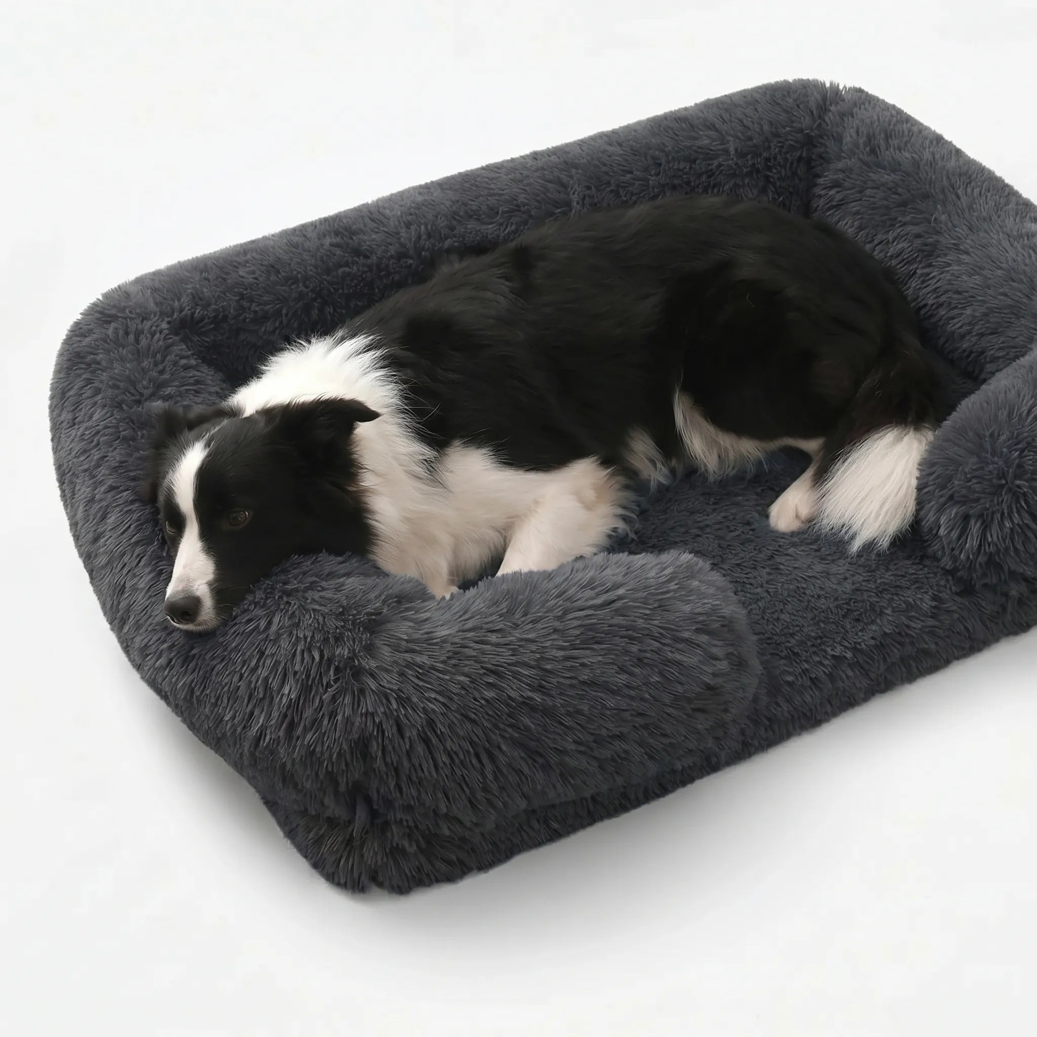 Firkantet Og Plysset Hundeseng
