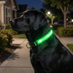Genopladeligt LED Hundehalsbånd