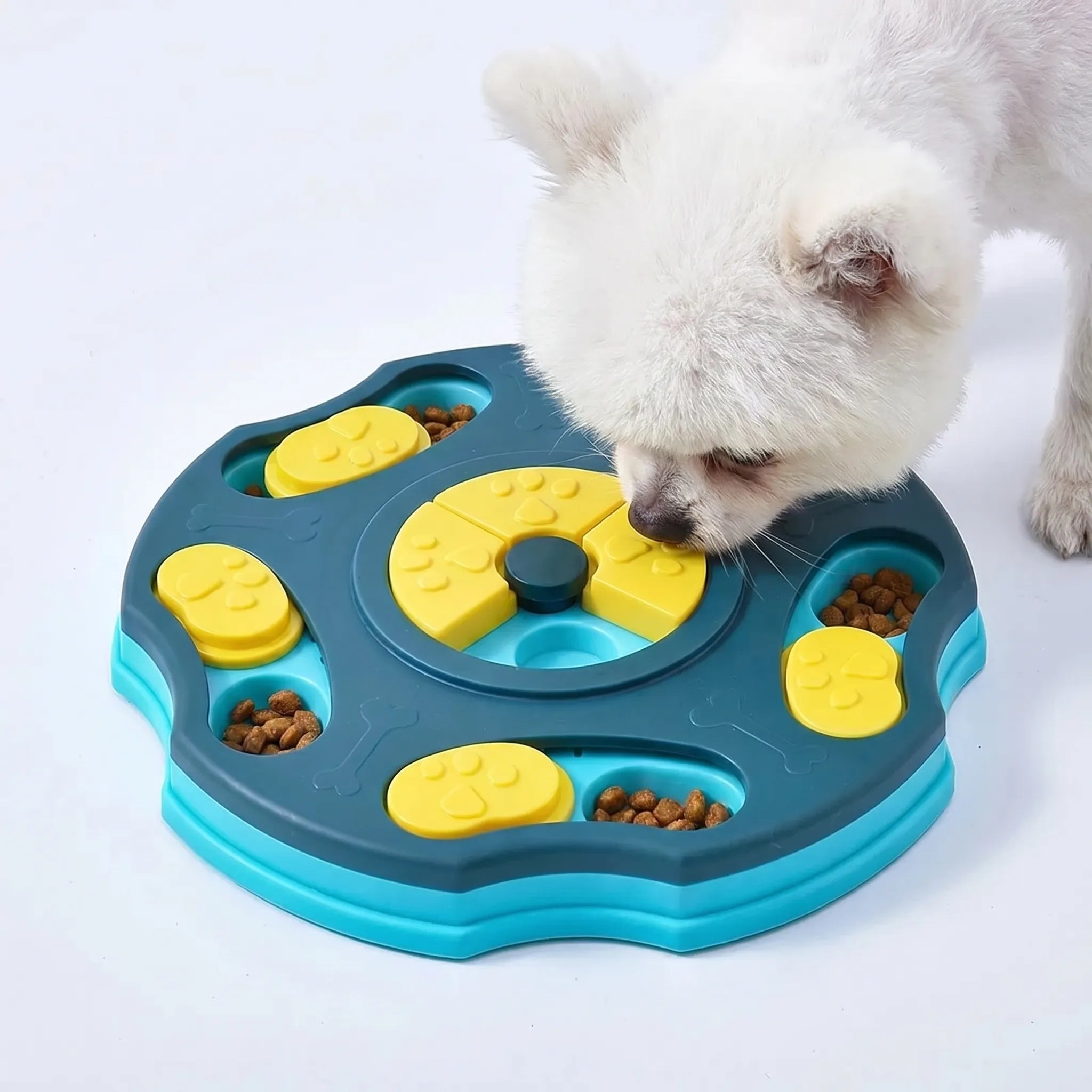 Interaktivt Foderpuslespil Til Hunde