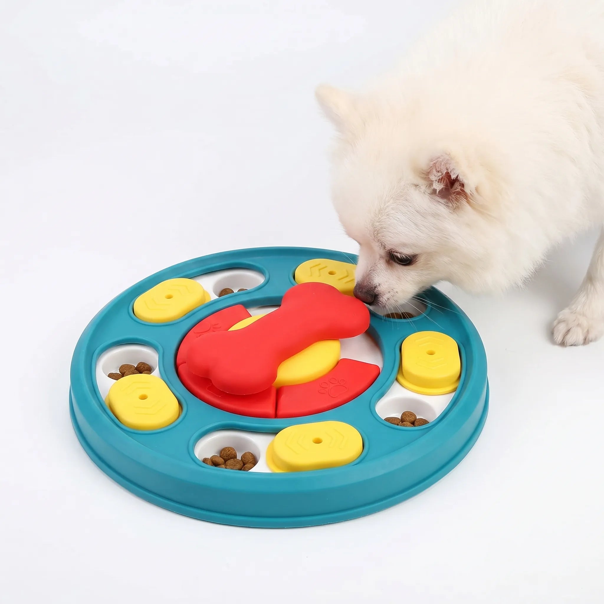 Interaktivt Foderpuslespil Til Hunde