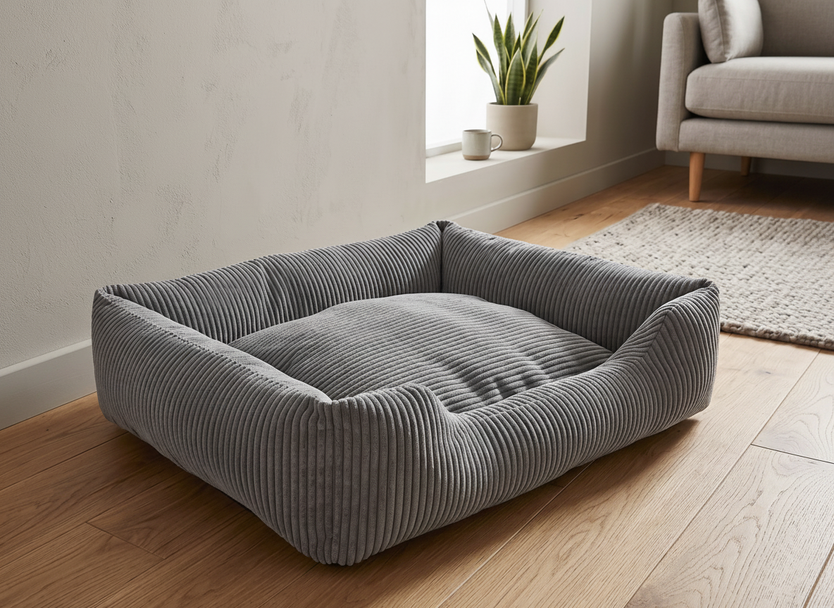 Luxury Corduroy Dog Bed