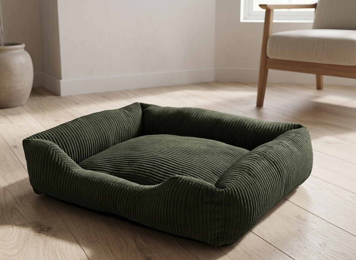 Luxury Corduroy Dog Bed