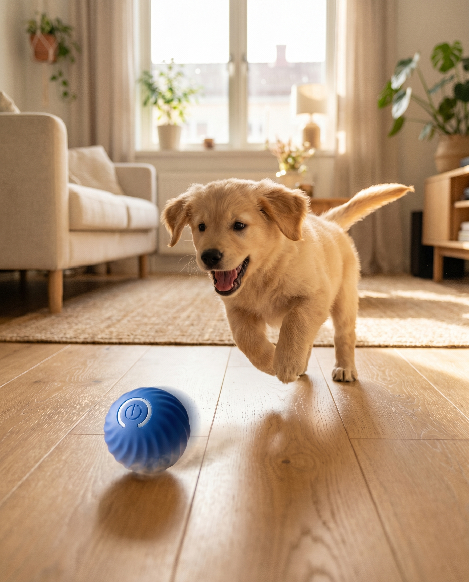 Self-Moving Dog Ball — Interactive & Rechargeable